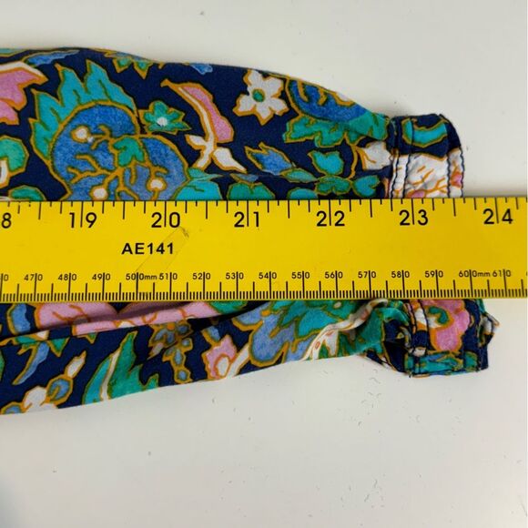 LOFT Colorful V-neck Tunic Top S - Picture 7 of 8